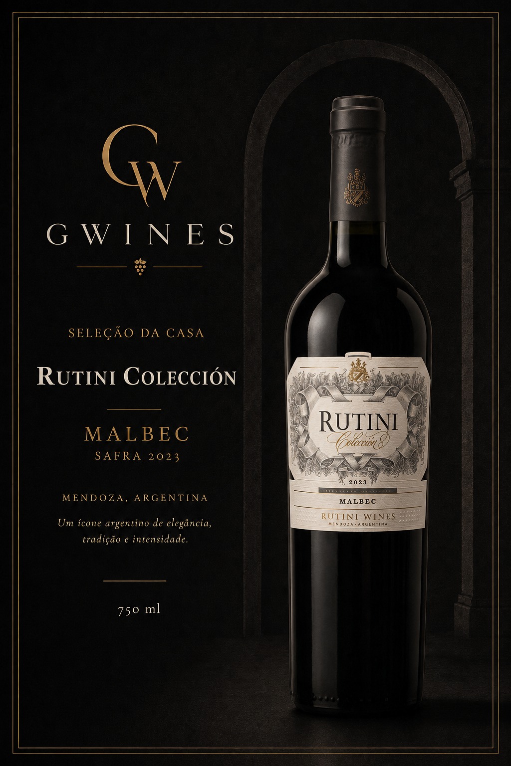 Arte do vinho Rutini Colección Malbec